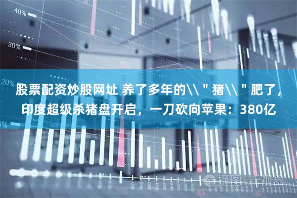 股票配资炒股网址 养了多年的\＂猪\＂肥了，印度超级杀猪盘开启，一刀砍向苹果：380亿